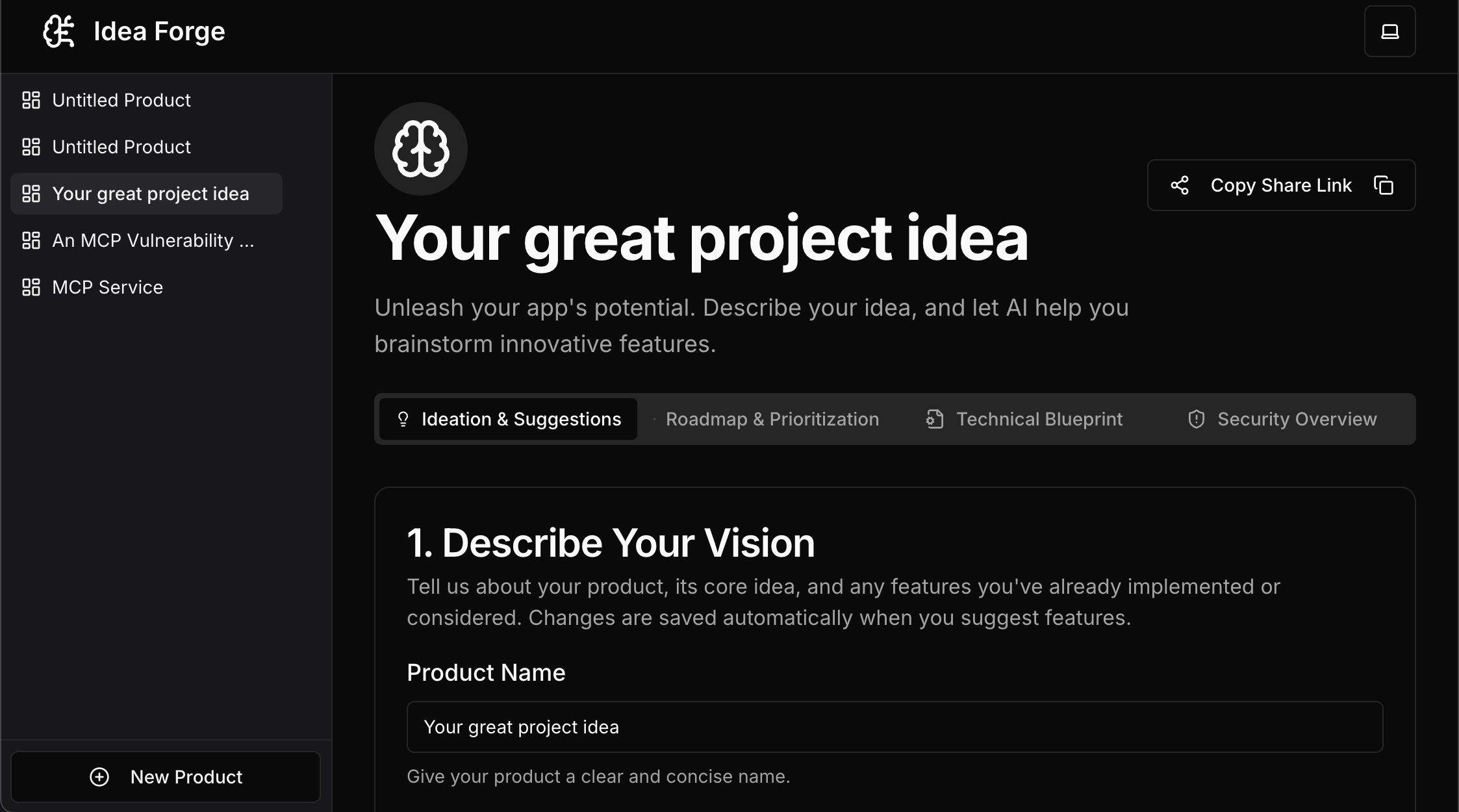 Idea Forge product graphic